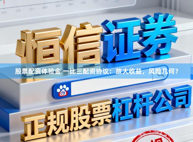 股票配资体验金 一比三配资协议:放大收益,风险几何?