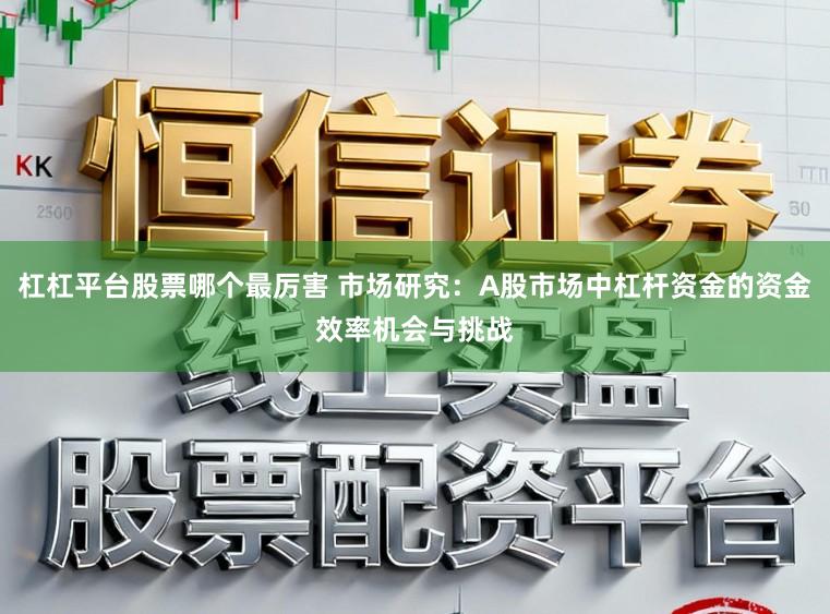 杠杠平台股票哪个最厉害 市场研究：A股市场中杠杆资金的资金效率机会与挑战
